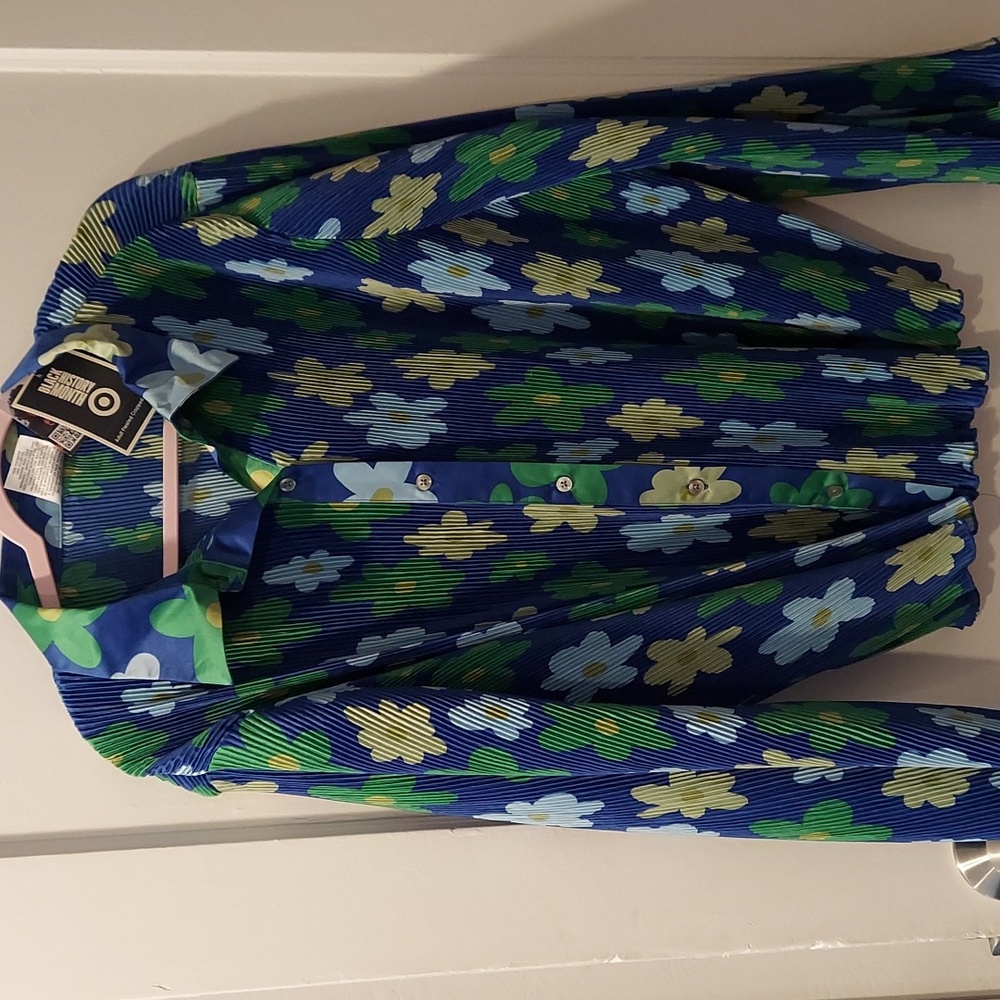 Pleated spring blouse